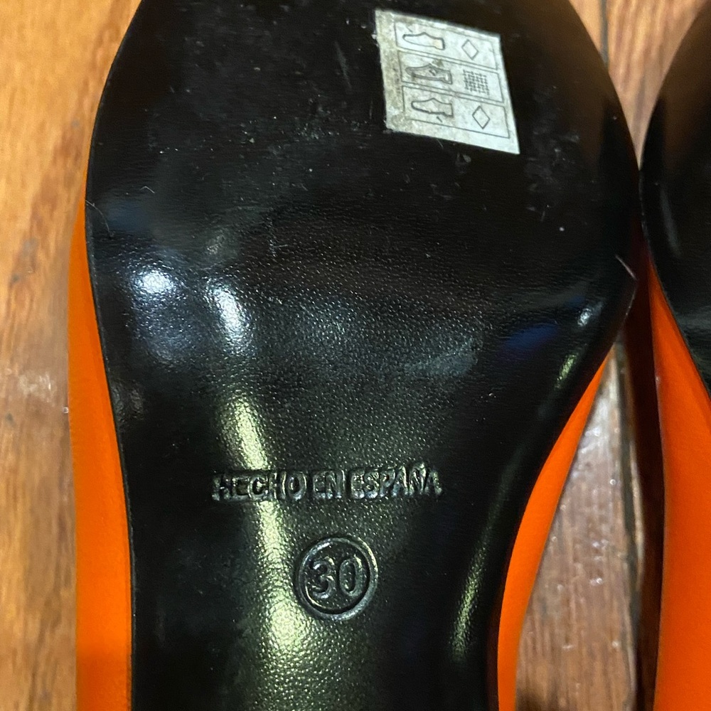 🇪🇸Roberto Garrudo authentic girls flamenco 💃 shoes! Size 12.5, orange. 🇪🇸 - Picture 2 of 6